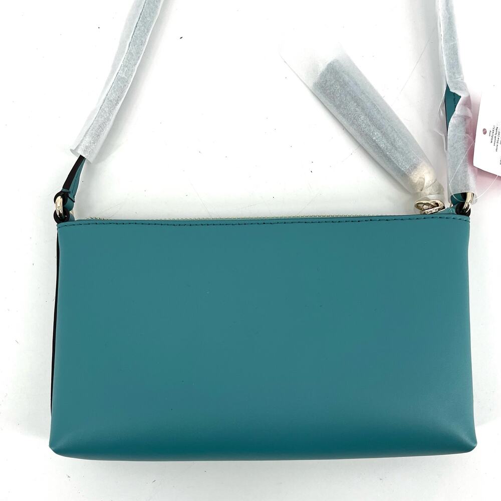 Kate Spade BAT Ivy Street AMY Leather Crossbody Purse (Stone Blue) New with tags - Picture 5 of 8